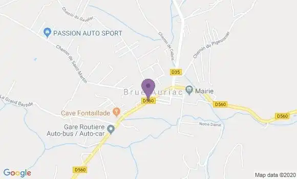 Localisation Brue Auriac Bp - 83119