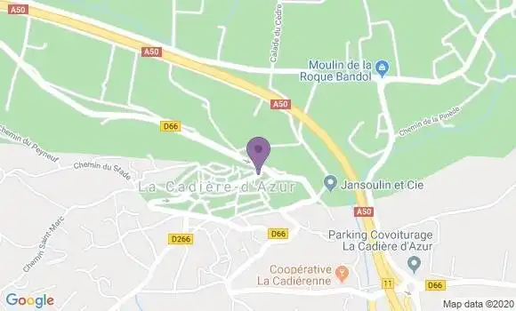Localisation La Cadiere d