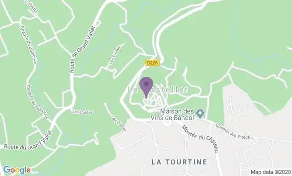 Localisation Le Castellet Bp - 83330