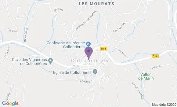Localisation Collobrieres Bp - 83610