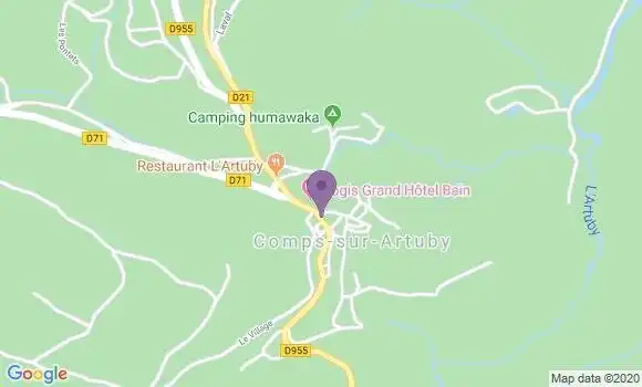 Localisation Comps sur Artuby - 83840