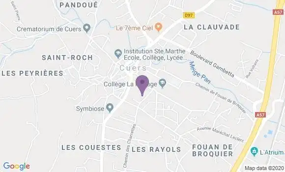 Localisation Cuers - 83390