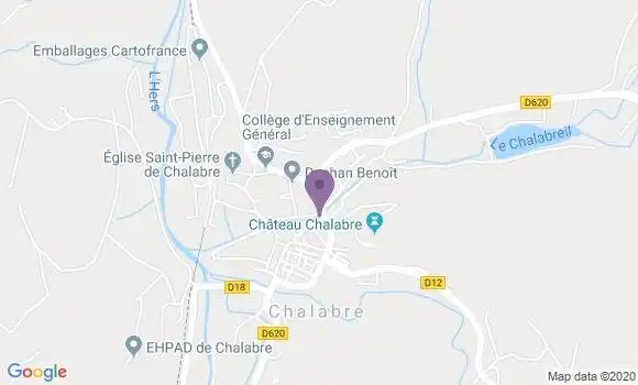 Localisation Chalabre Bp - 11230