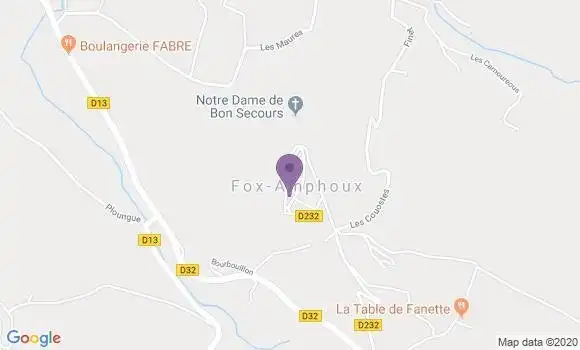 Localisation Fox Amphoux Bp - 83670