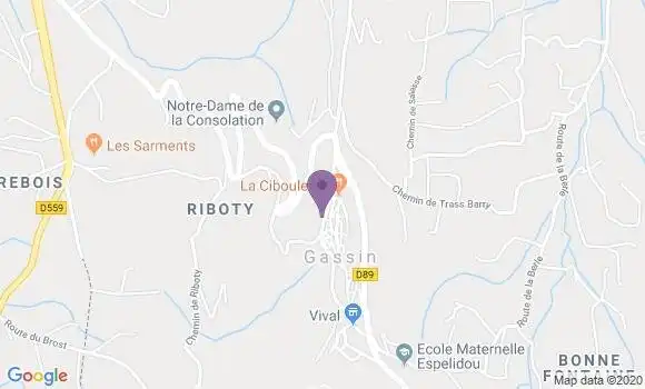 Localisation Gassin Bp - 83580