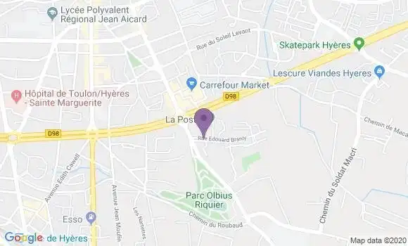 Localisation Hyeres Principal - 83400