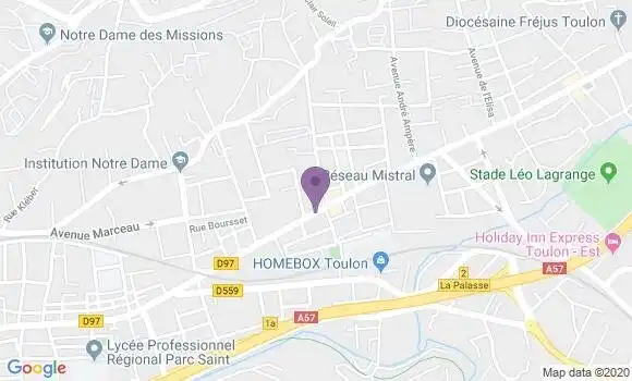 Localisation Toulon Brunet Bp - 83100
