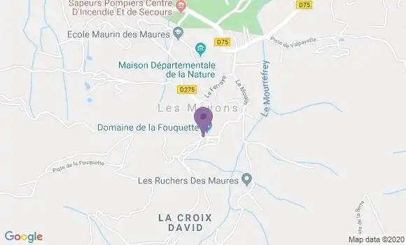 Localisation Les Mayons Ap - 83340