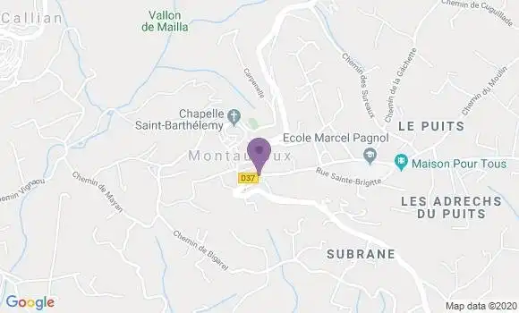 Localisation Montauroux - 83440