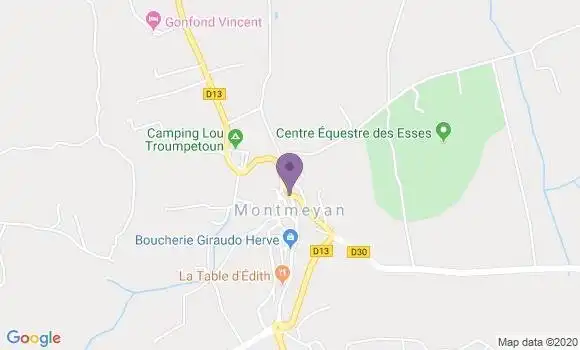 Localisation Montmeyan Bp - 83670