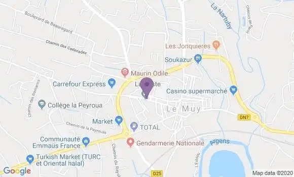 Localisation Le Muy - 83490