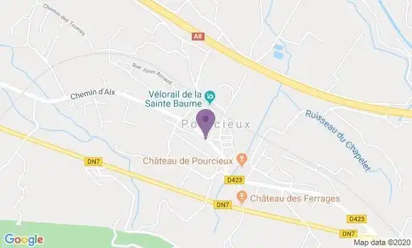 Localisation Pourcieux Bp - 83470