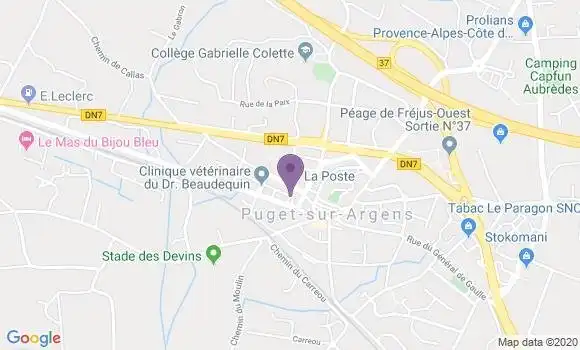 Localisation Puget sur Argens - 83480