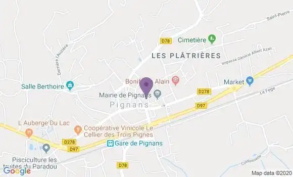 Localisation Puget Ville Bp - 83390