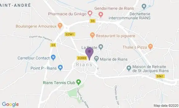 Localisation Rians - 83560