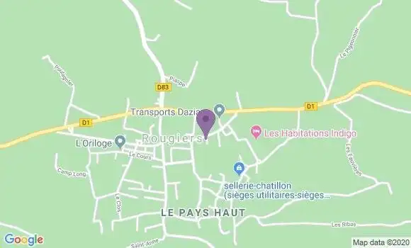 Localisation Rougiers Bp - 83170