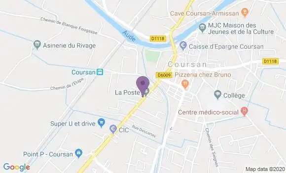 Localisation Coursan - 11110