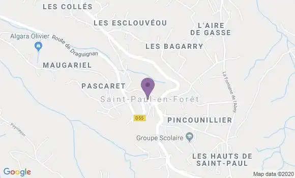Localisation Saint Paul En Foret Bp - 83440