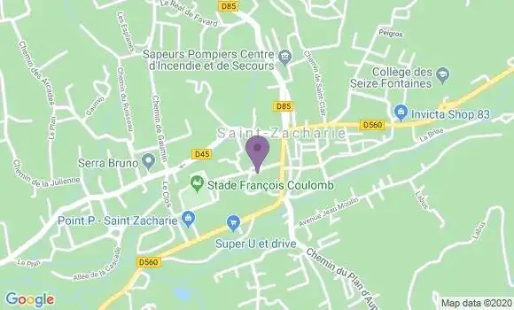 Localisation Saint Zacharie - 83640
