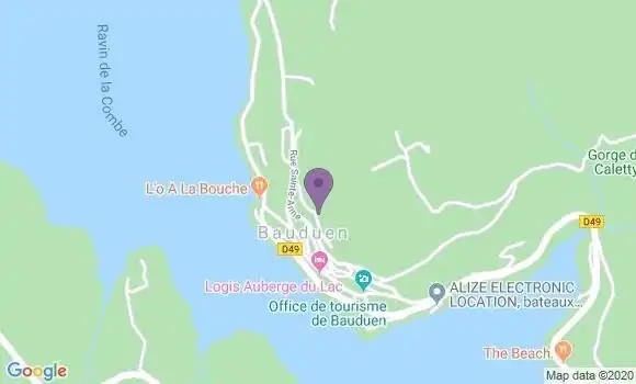 Localisation Les Salles sur Verdon Bp - 83630