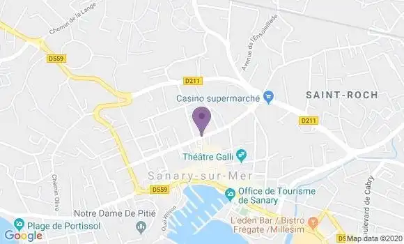 Localisation Sanary sur Mer - 83110