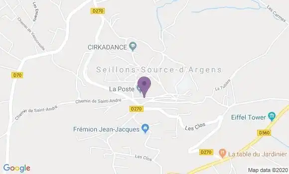 Localisation Seillons Source d