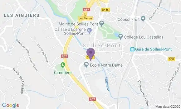 Localisation Sollies Pont - 83210