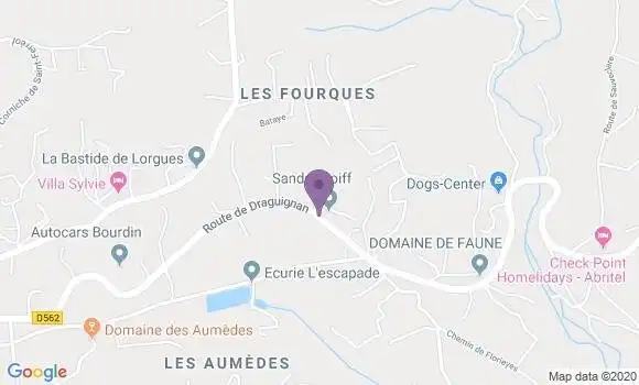 Localisation Taradeau Bp - 83460