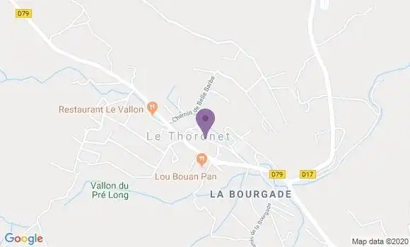Localisation Le Thoronet Bp - 83340