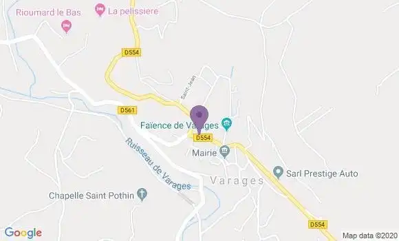 Localisation Varages Bp - 83670