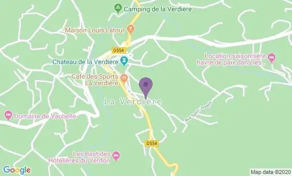 Localisation La Verdiere Bp - 83560