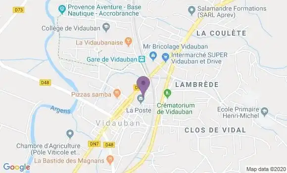 Localisation Vidauban - 83550
