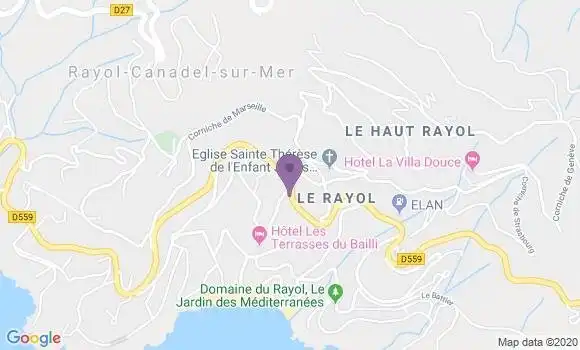 Localisation Le Rayol Canadel sur Mer Bp - 83820