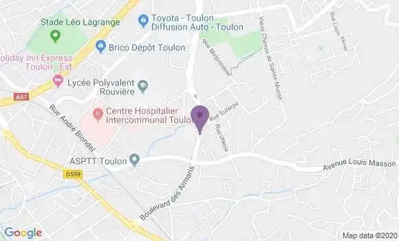 Localisation Toulon Ste Musse Bp - 83000