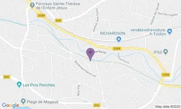 Localisation La Garde Ste Marguerite Ap - 83130