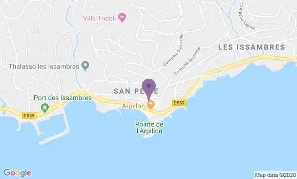 Localisation Les Issambres Bp - 83380