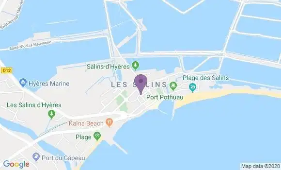 Localisation Les Salins d