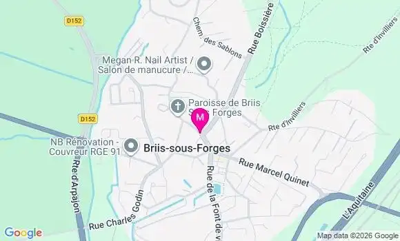 Localisation Briis sous Forges - 91640