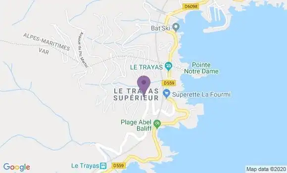 Localisation Le Trayas Agence Postale Ap - 83700