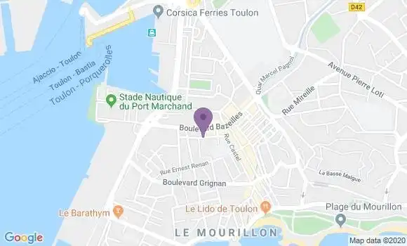 Localisation Toulon Mourillon - 83000