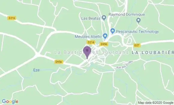 Localisation La Bastide des Jourdans - 84240