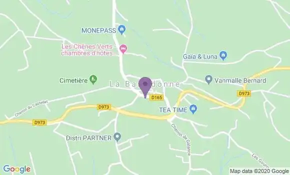 Localisation La Bastidonne Ap - 84120