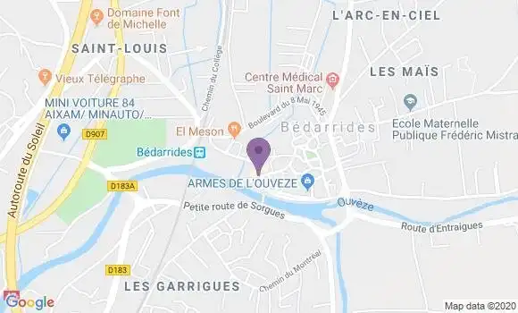 Localisation Bedarrides Bp - 84370