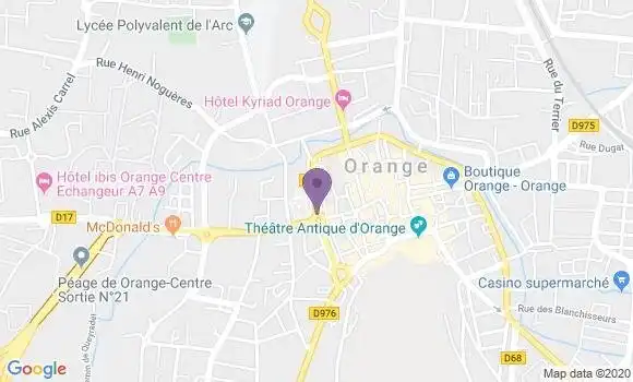 Localisation Orange Aristide Briand Bp - 84100