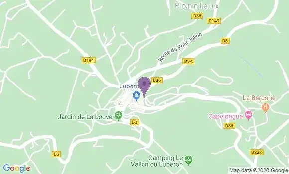 Localisation Bonnieux - 84480