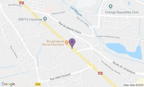 Localisation Orange 1er Rec Bp - 84100