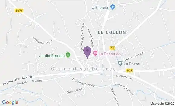 Localisation Caumont sur Durance - 84510