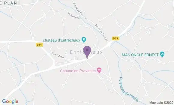 Localisation Entrechaux Bp - 84340