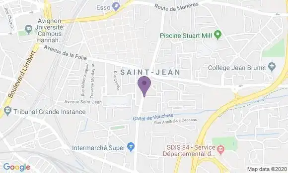 Localisation Avignon Saint Jean - 84000