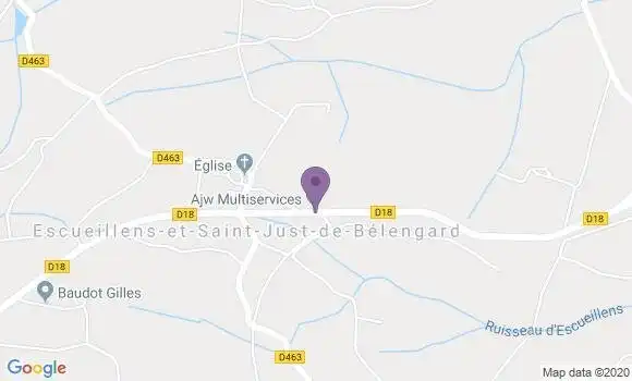 Localisation Escueillens et Saint Just Ap - 11240